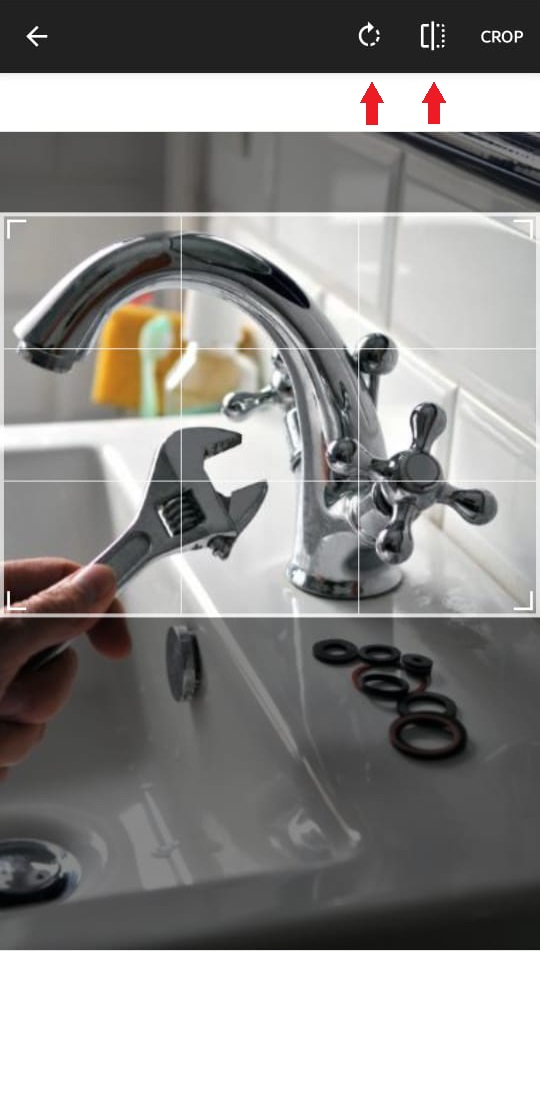 Rotate and flip tools